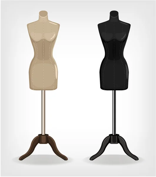 Fashion mannequins, vector set — Stock Vector © beaubelle 12619977