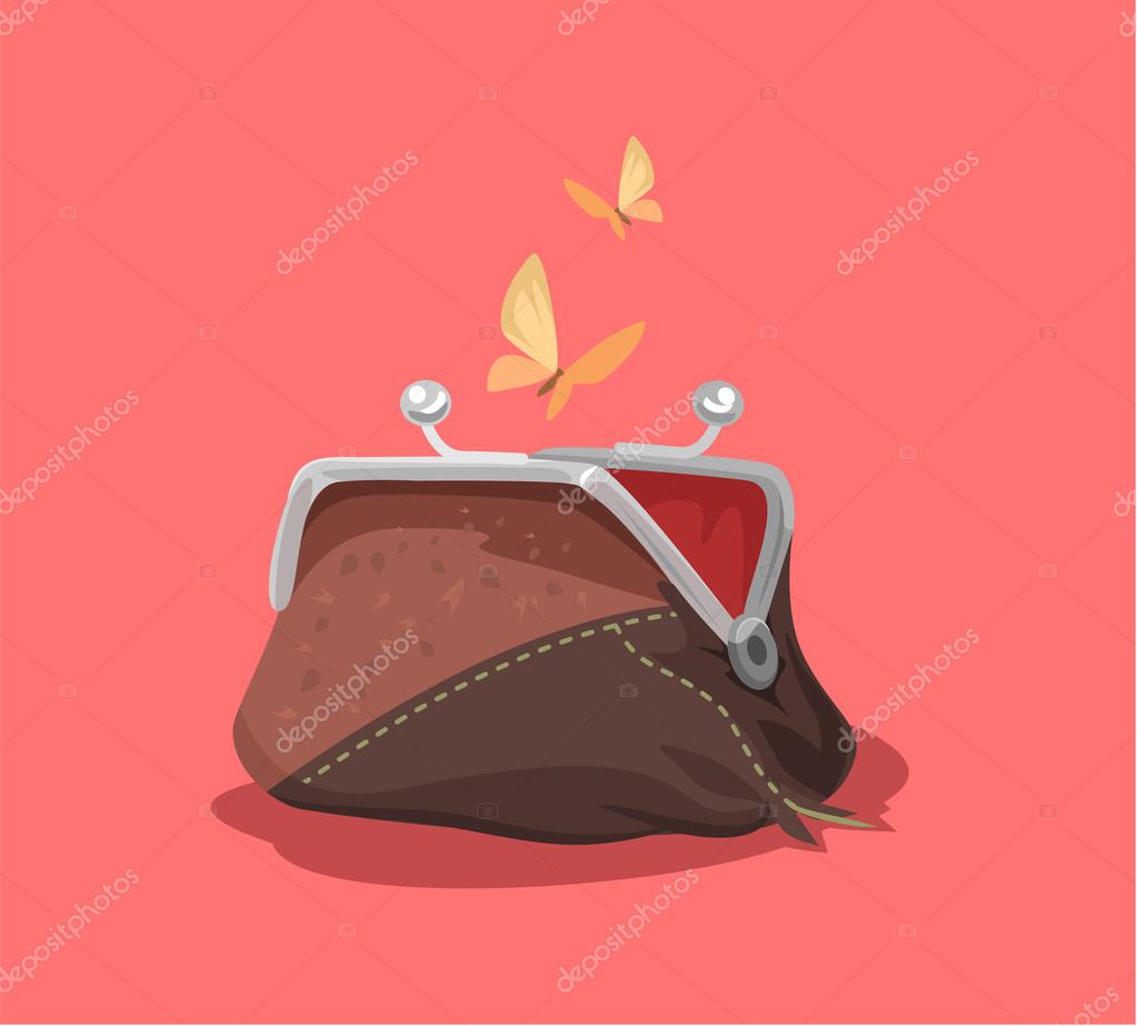 Empty purse. Vector flat cartoon illustration Stock Vector Image by ©prettyvectors #77740220 Empty purse. Vector flat cartoon illustration Stock Vector Image by ©prettyvectors #77740220
