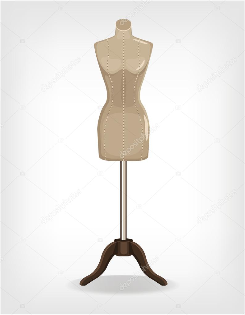 Sewing mannequin. Vector illustration