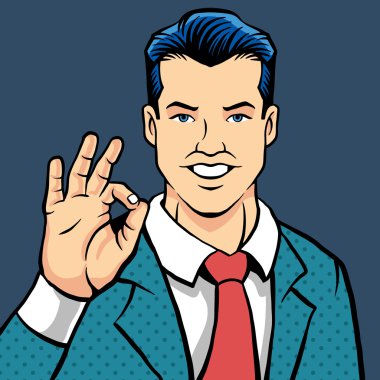 Vektör ok adam düz çizim