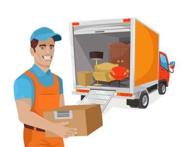 Vektör teslim düz çizim