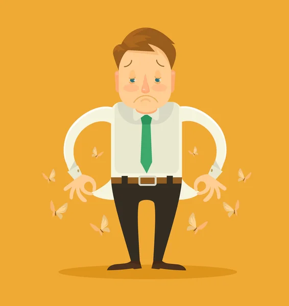 Para yok. Vektör düz çizim