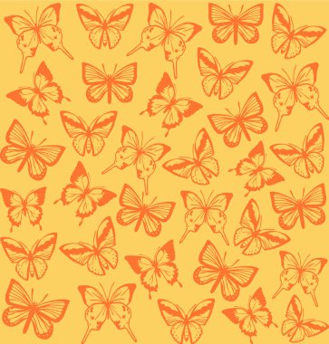 Sorunsuz kelebekler arka plan. Vektör çizim