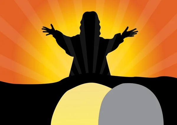 Jesus Christus ist auferstanden — Stockvektor
