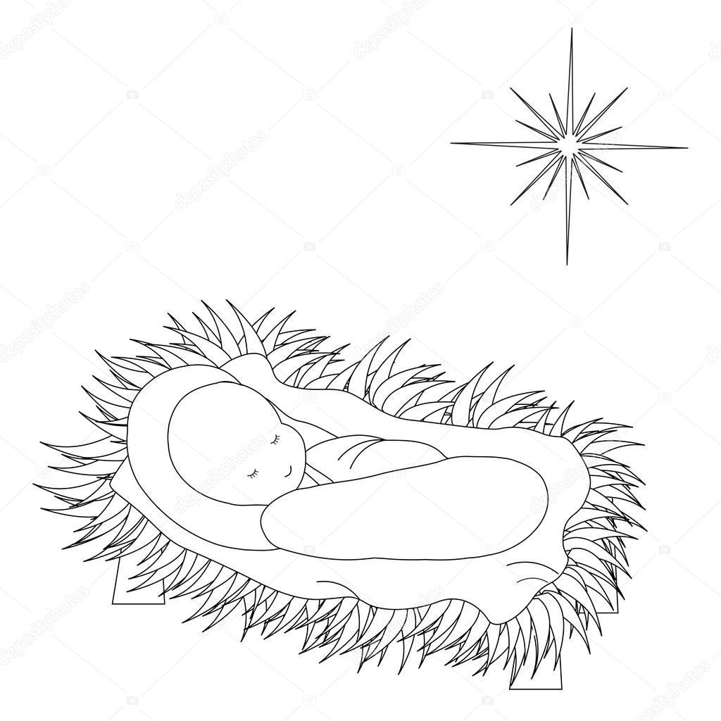 Featured image of post Baby Jesus In Manger Clipart Baby jesus on a manger