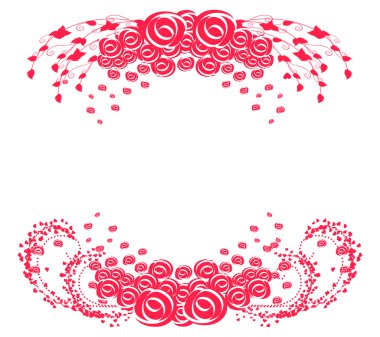 Gül çerçeve çiçek