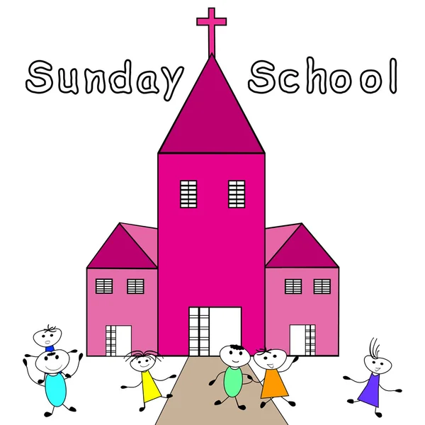 Недільна школа — стоковий вектор