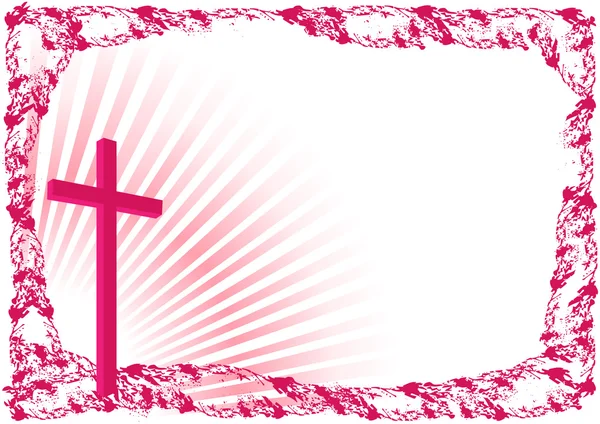 Fondo de Pascua con cruz — Archivo Imágenes Vectoriales
