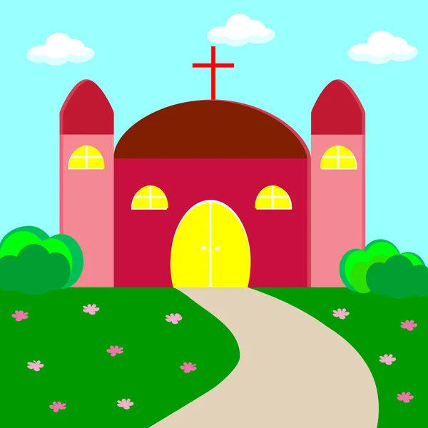 Iglesia cristiana — Vector de stock