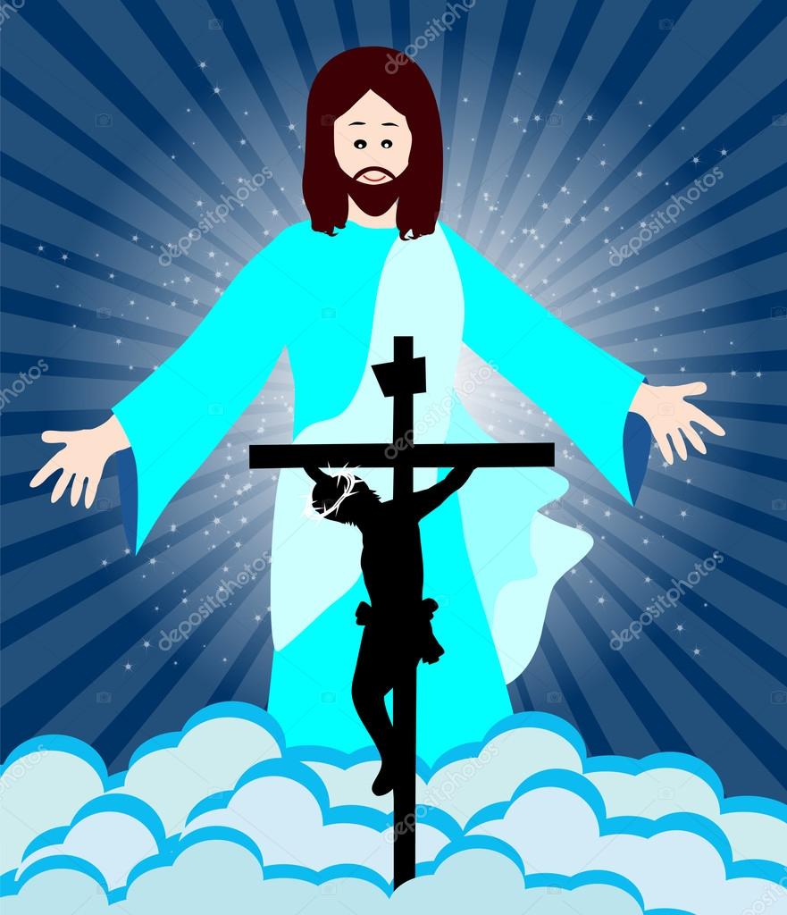 Jesus Christ crucifixion and resurrection Stock Vector Image by ©gracel1221 #80507300 Jesus Christ crucifixion and resurrection Stock Vector Image by ©gracel1221 #80507300