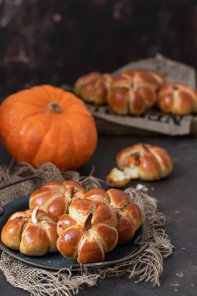 Pumpkin Buns Shape Pumpkin — Stock Photo, Image