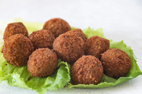 Traditionelle Hausgemachte Kichererbsen Falafel — Stockfoto