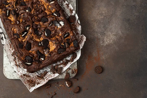 Brownies Peanut Butter Chocolate — Stock Photo, Image