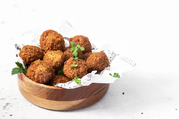 Plat Végétarien Boulettes Falafel Pois Chiches Épicés — Photo