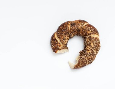 Susam tohumlu geleneksel Türk Simit Simitleri