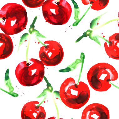 suluboya kiraz seamless modeli