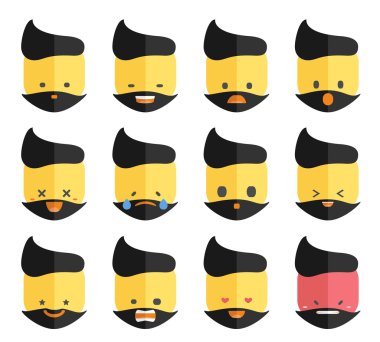 duygu yüz simgeler vektör
