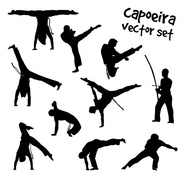 Conjunto de capoeira vector — Archivo Imágenes Vectoriales