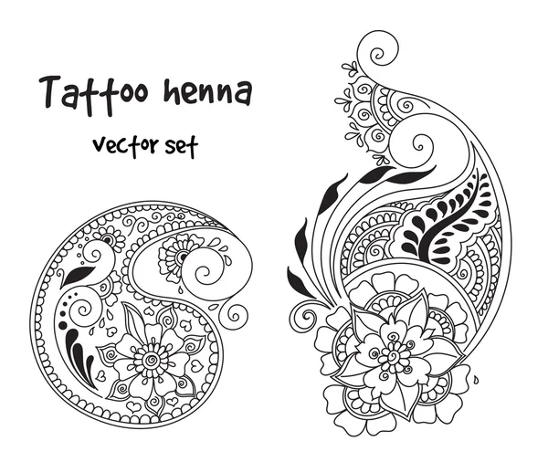 Tatouage henné élément — Image vectorielle