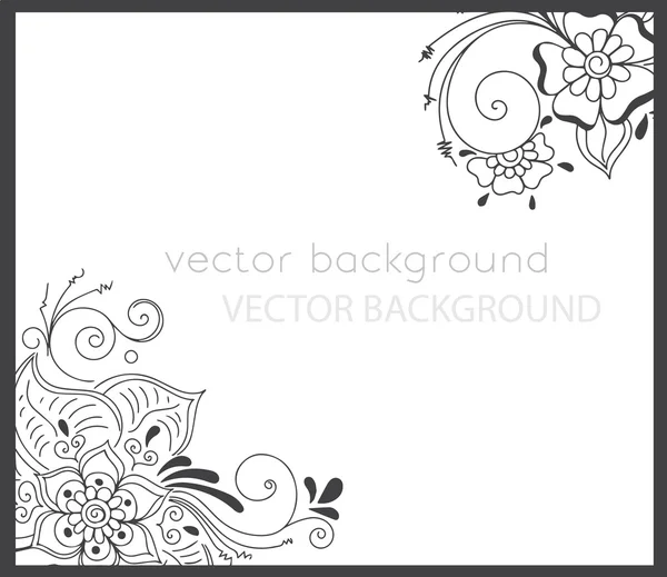 Abstract vector pattern of a tattoo henna — Stock Vector