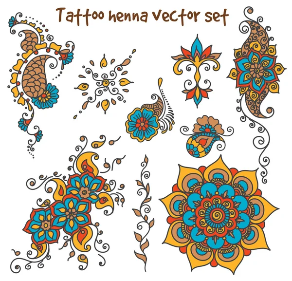 Tattoo henna element set Stock Vector Image by ©Lemuur 114960768