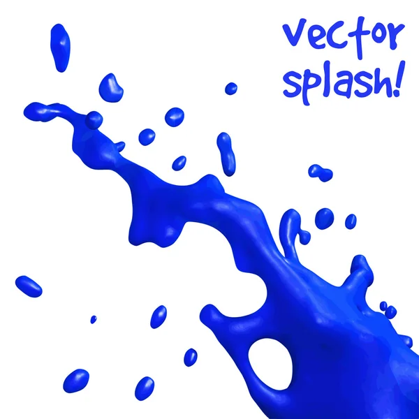Modré splash — Stockový vektor