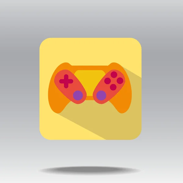 Flat icons of gamepad — Stock Vector