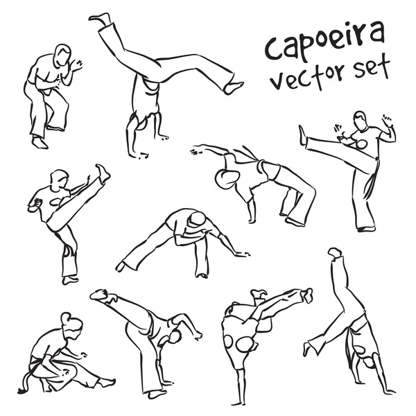 Capoeira seti — Stok Vektör