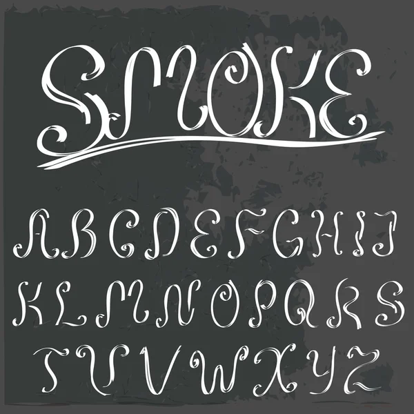 Alfabeto calligrafico vintage inglese — Vettoriale Stock