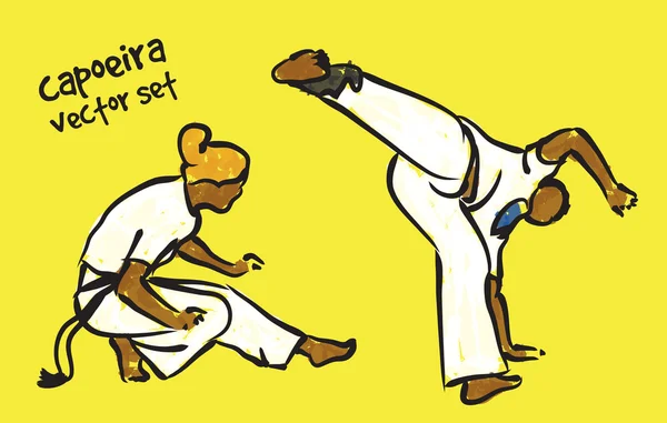 Capoeira seti — Stok Vektör