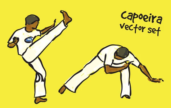 Conjunto de capoeira — Vetor de Stock