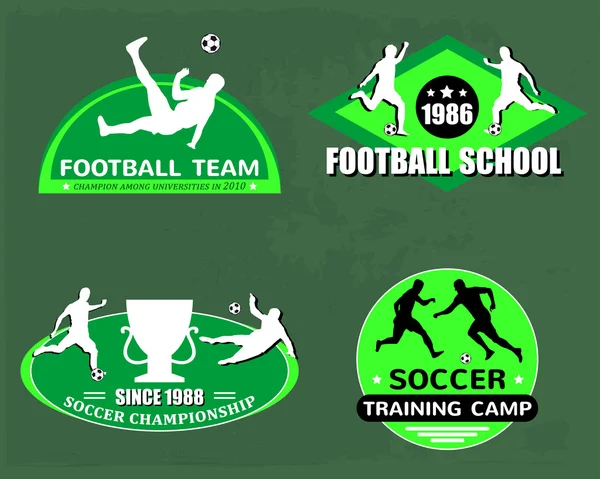 Logo de football ensemble — Image vectorielle