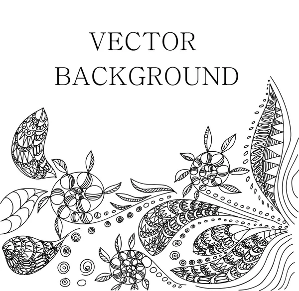 Tetování henou pozadí — Stockový vektor