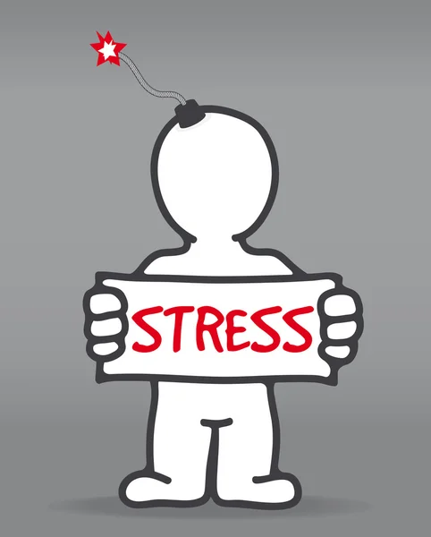 Stresszes állapot — Stock Vector