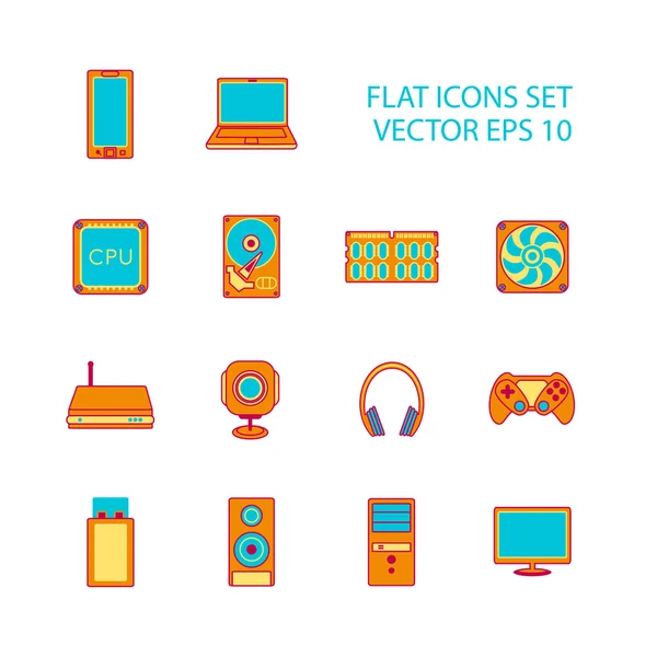 Vector computer icons — Stock Vector