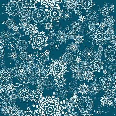 kar taneleri seamless modeli