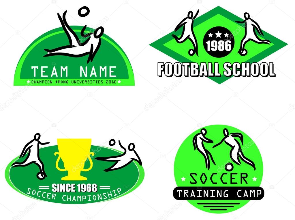 football logo set