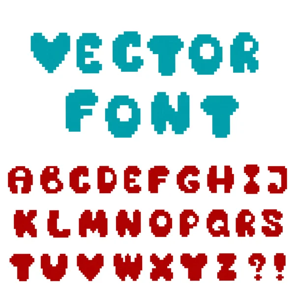 Vector bordado letras — Vector de stock