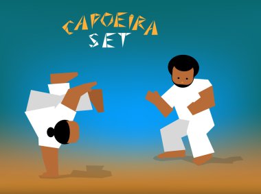 vektör capoeira set