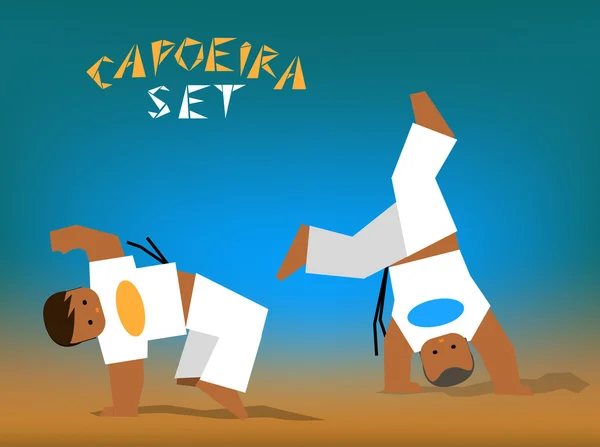 Conjunto de capoeira vector — Archivo Imágenes Vectoriales