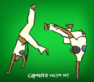 vektör capoeira set
