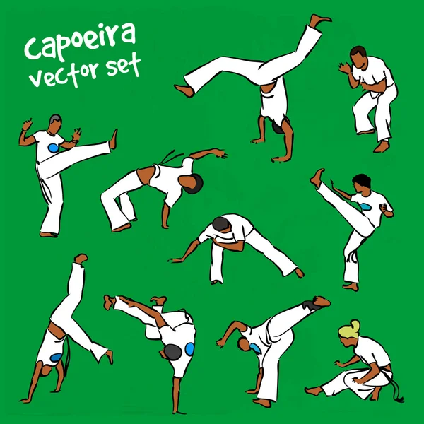 Vektor capoeira készlet — Stock Vector