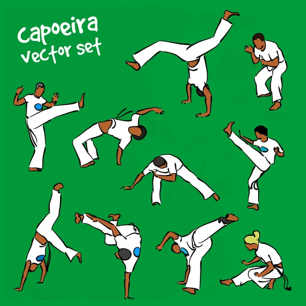 Conjunto de capoeira vetorial — Vetor de Stock