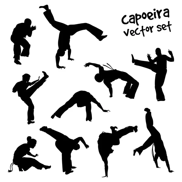 Conjunto de capoeira vetorial — Vetor de Stock