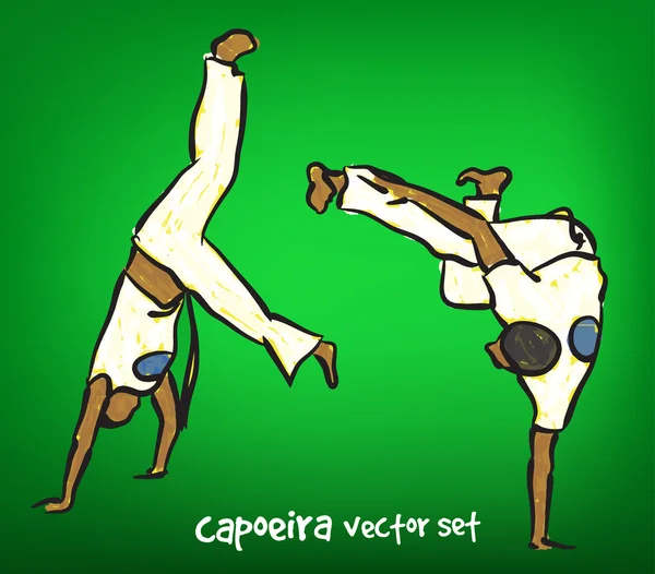 Conjunto de capoeira vector — Vector de stock