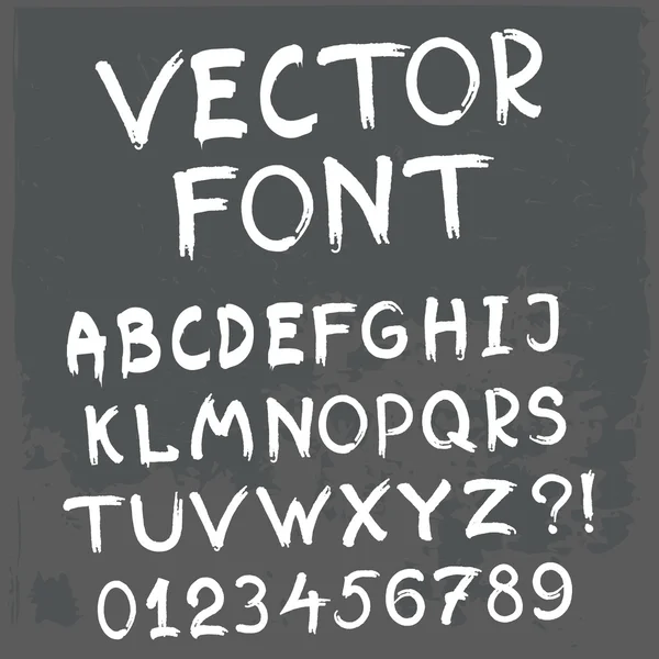 Vector grunge font — Stock Vector