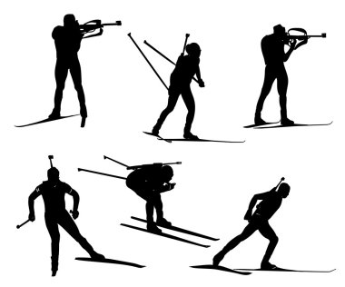 vektör Biatlon set