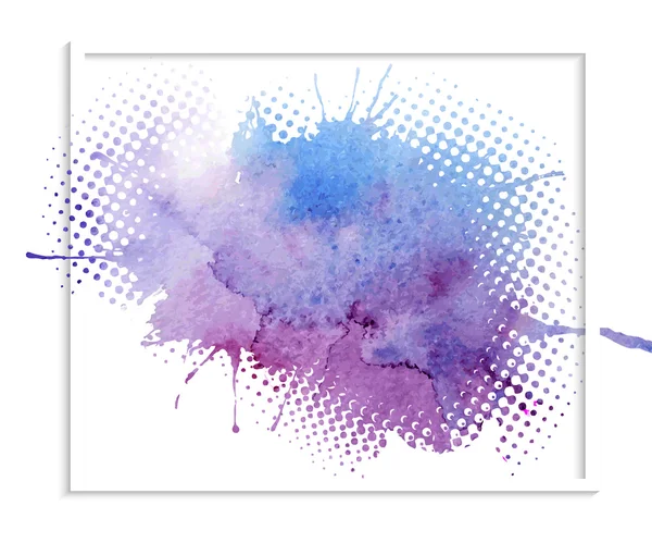 Abstract watercolor splash. Watercolor drop. — Stock Vector