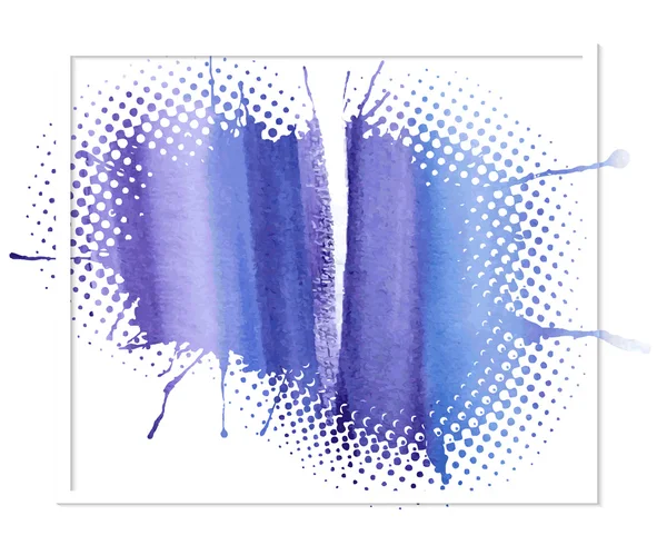 Latar belakang abstrak warna air biru - Stok Vektor