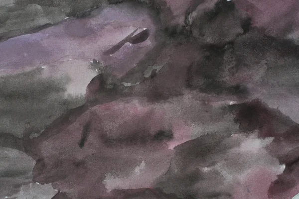Vecchio viola nero acquerello sfondo — Foto Stock